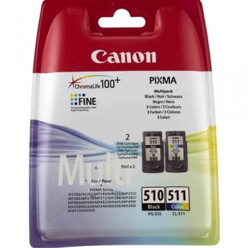 CANON CARTUCHO INY TINTA NEGRO/COLOR PG-510/CL-511 *PACK 2*