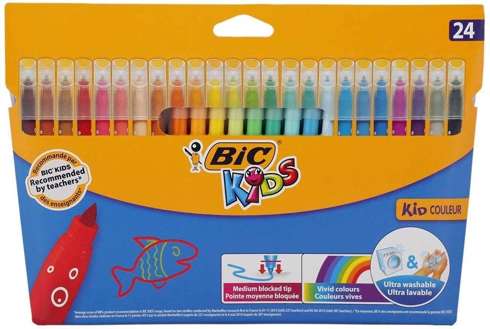 ROTULADORES ESCOLARES BIC CAJA 24 UNIDADES