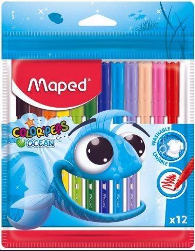 ROTULADORES COLOR PEPS OCEAN 12 COLORES