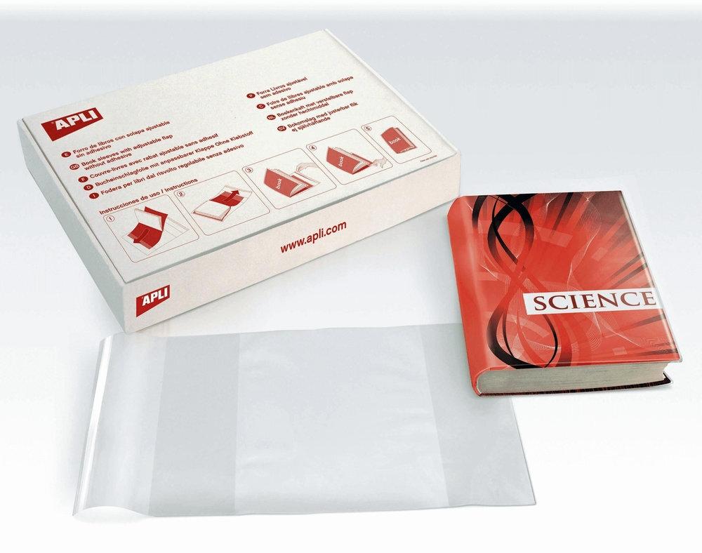 FORRO DE LIBROS SOLAPA AJUSTABLE SIN ADHESIVO 290MM APLI