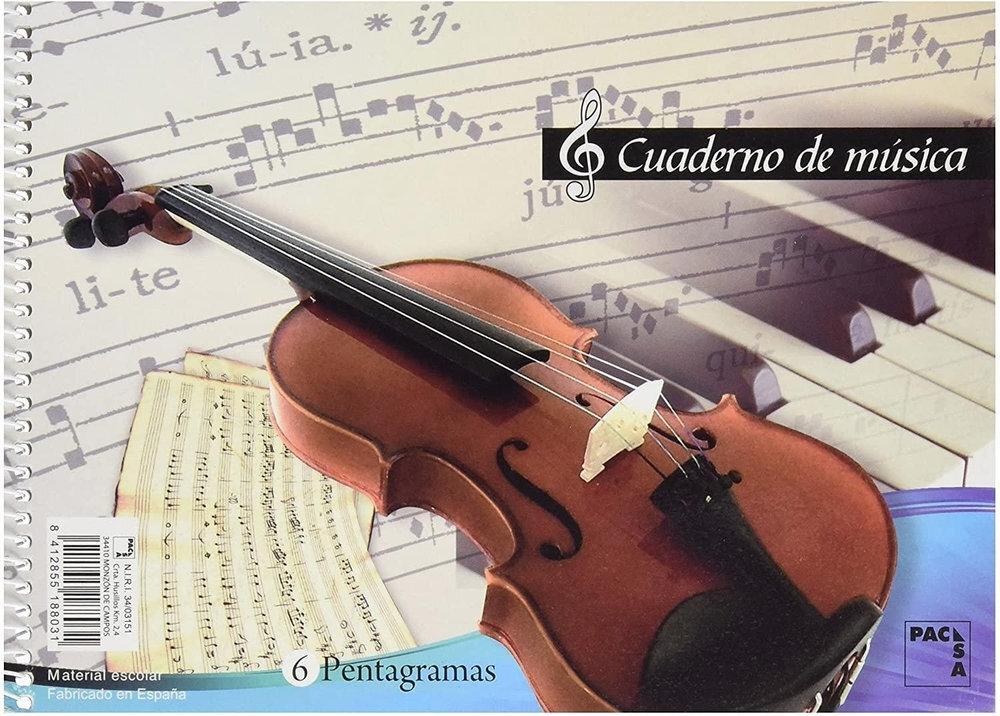 BLOCK MUSICA 4º 6 PENTAGRAMAS