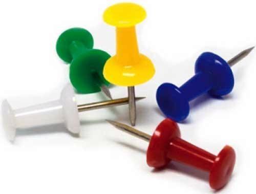 Agujas señalizar 100 ud colores surtidos