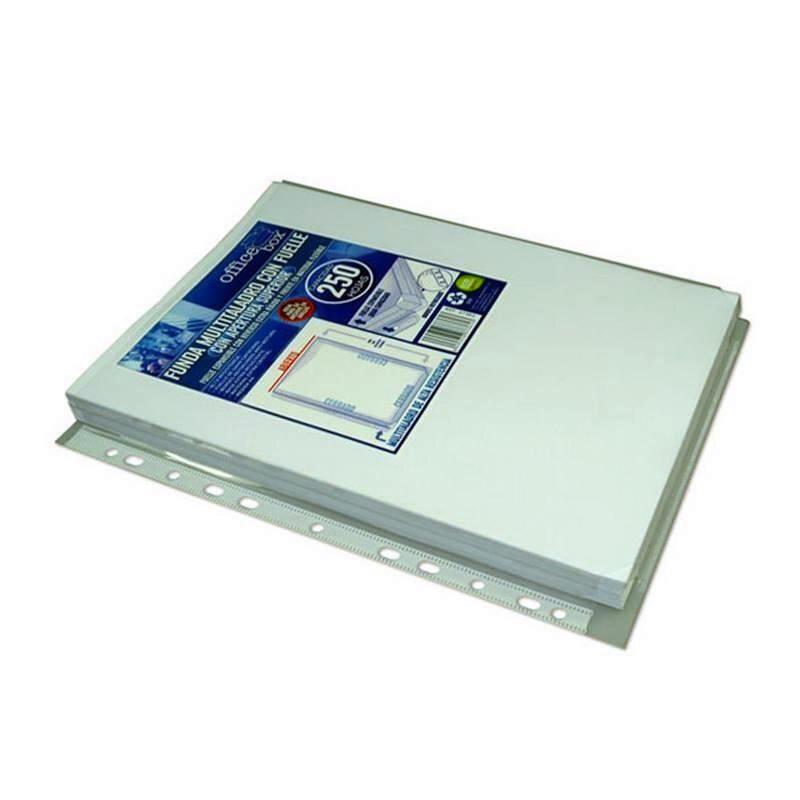 FUNDA MULTITALADRO CON FUELLE EXTRA A-4 CRISTAL