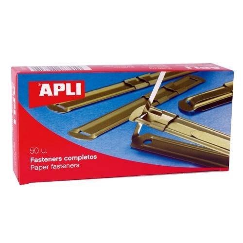 FASTENERS DORADOS CAJA DE 50