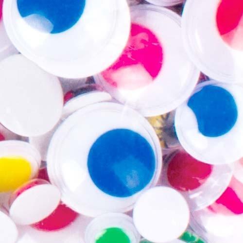 Ojos móviles surtidos adhesivos 600 ud