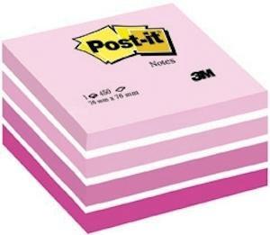 (57T) NOTAS ADHESIVAS POST-IT ROSA PASTEL 76X76MM 450 HOJAS