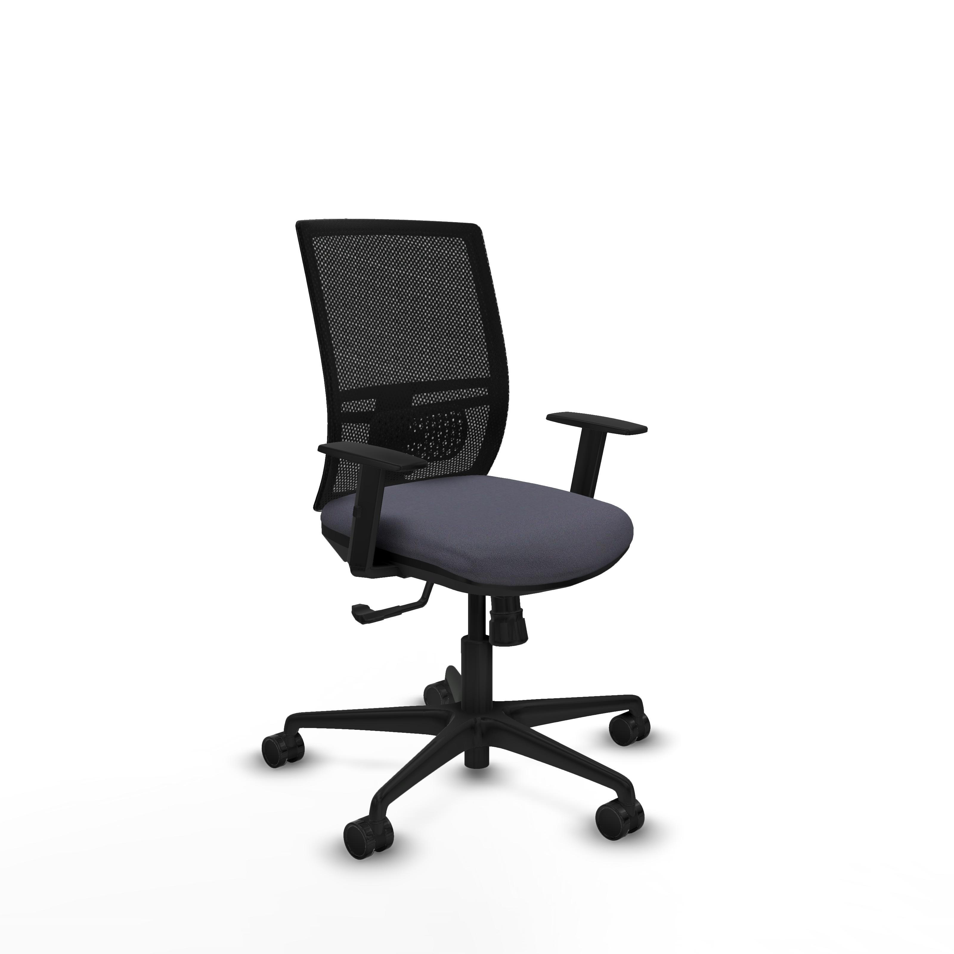 SILLA YUNQUERA SINCRO MALLA NEGRA  GRIS OSCURO