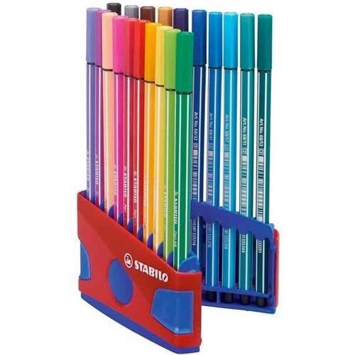 Rotuladores Stabilo 1 mm caja 20 ud