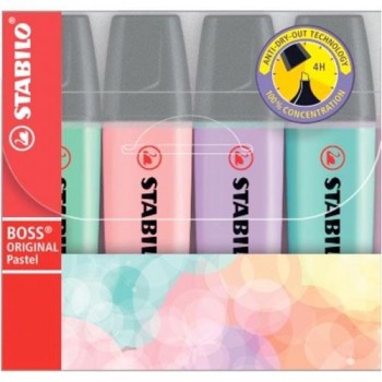 ESTUCHE FLUORECENTES STABILO BOSS PASTEL
