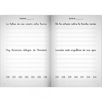 Cuaderno Escritura Rubio 10