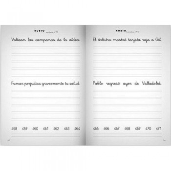 Cuaderno Escritura Rubio 10