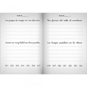 Cuaderno Escritura Rubio 11