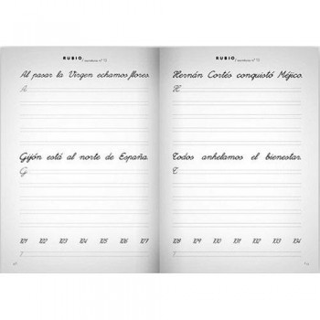 Cuaderno Escritura Rubio 13