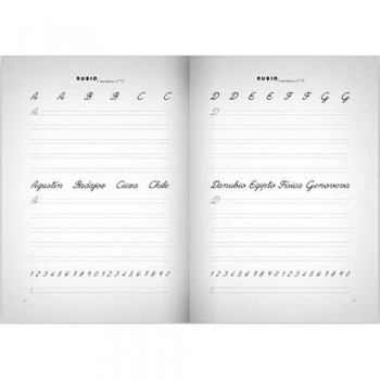 Cuaderno Escritura Rubio 13