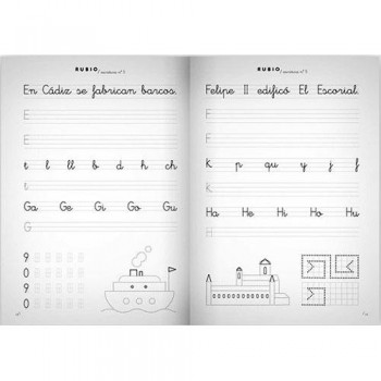 Cuaderno Escritura Rubio 5