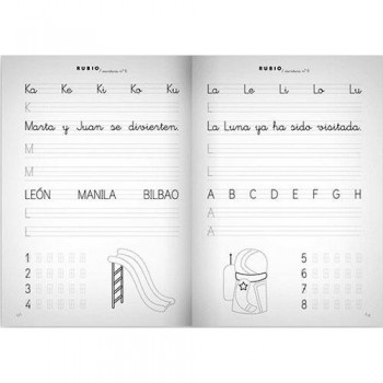 Cuaderno Escritura Rubio 6