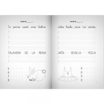 Cuaderno Escritura Rubio 8