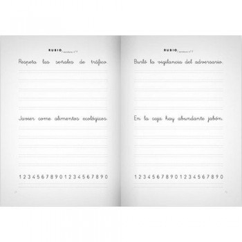 Cuaderno Escritura Rubio 9