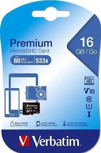 TARJETA DE MEMORIA MICRO 16 GB CON ADAPTADOR - VERBATIM