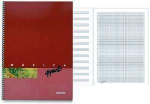 Cuaderno 12 pentagramas + notas