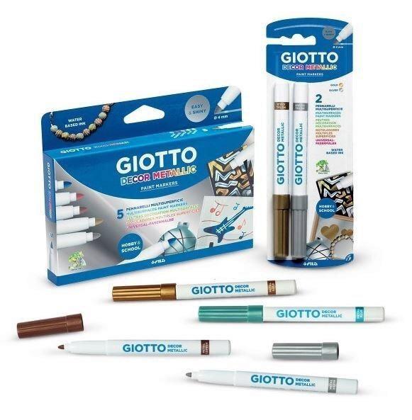 Rotuladores Giotto Decor Metal 5 ud