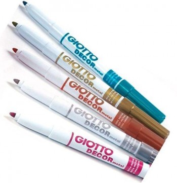 Rotuladores Giotto Decor Metal 5 ud