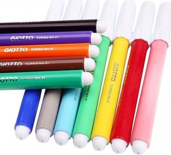 Rotuladores Giotto grueso 12 ud surtidos