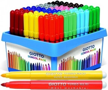Rotuladores Giotto grueso schoolpack 108 ud