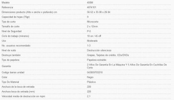 Destructora de microcorte 450M