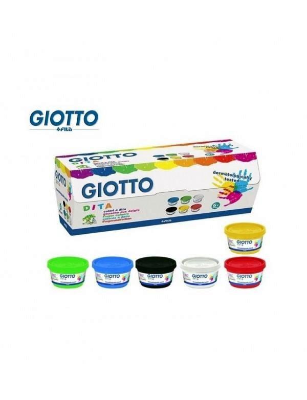 PINTURA DEDOS 6 BOTES X 100 ML GIOTTO