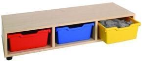 Mueble Asiento Con Gavetas 25 Cm Alto