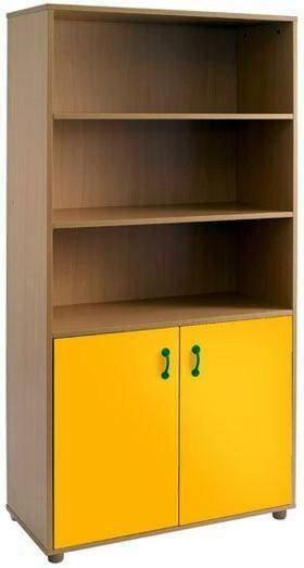 Estantería-Armario T5, 2 Puertas + 5 Huecos