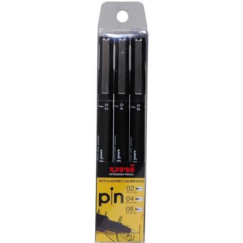 Rotulador UniPin Calibrado pack 3 (0,2-0,4-0,8)