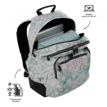 MOCHILA TOTTO RAYOL CORAZONES PASTEL 23