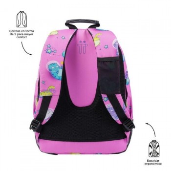 MOCHILA TOTTO RAYOL GATOS ASTRONAUTAS 23
