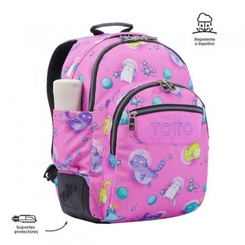 MOCHILA TOTTO RAYOL GATOS ASTRONAUTAS 23