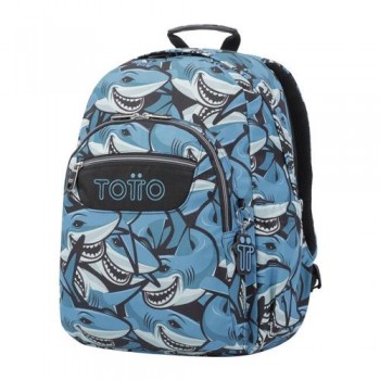 MOCHILA TOTTO ADAPTABLE TIBURONES 23 6JQ