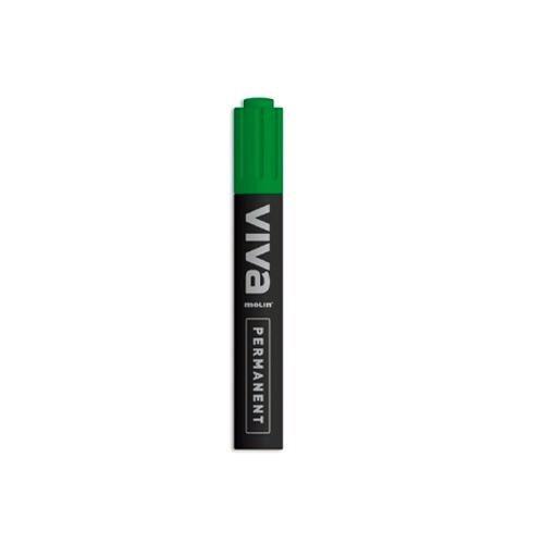 (24) ROTULADOR PERMANENTE BASICO PUNTA BISELADA TIPO 3300 COLOR VERDE