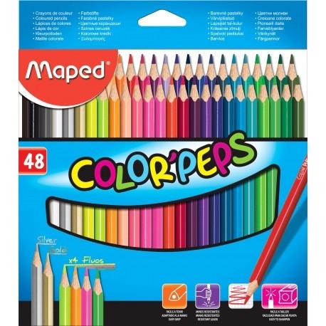 48 LAPICES COLORES MAPED