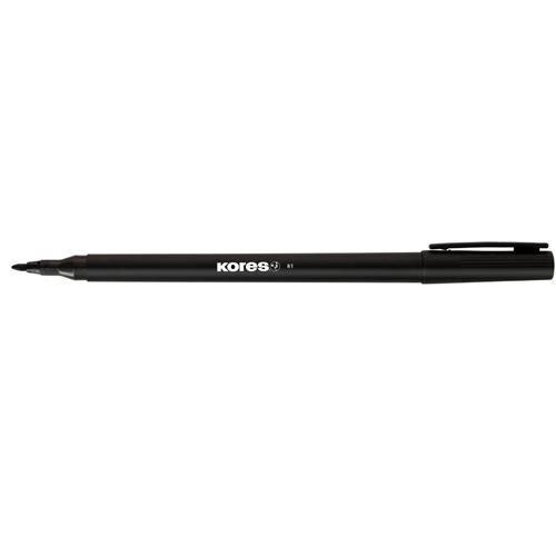 (24) ROTULADOR PUNTA DE FIBRA BASICO COLOR NEGRO TIPO 1300