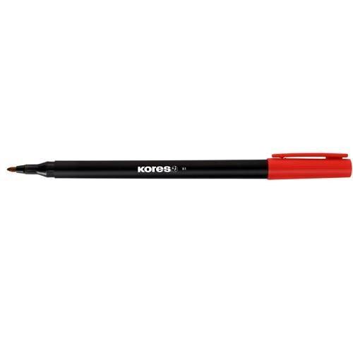 (24) ROTULADOR PUNTA DE FIBRA BASICO COLOR ROJO TIPO 1300