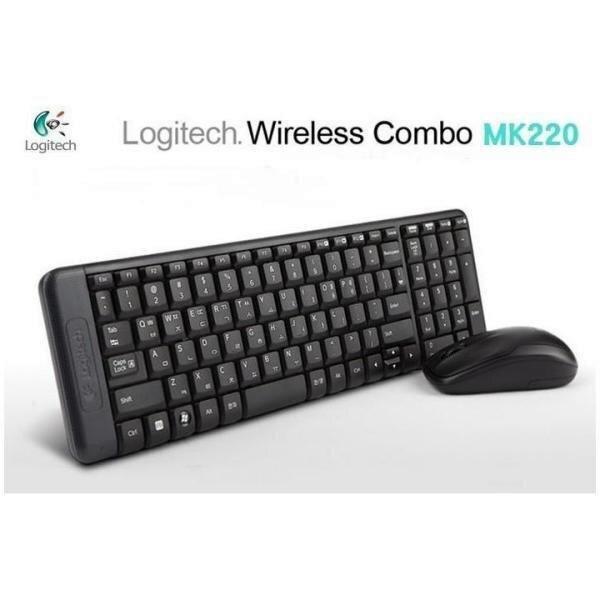 TECLADO Y RATON MK220 INALAMBRICO NEGRO LOGITECH