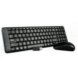 TECLADO Y RATON MK220 INALAMBRICO NEGRO LOGITECH