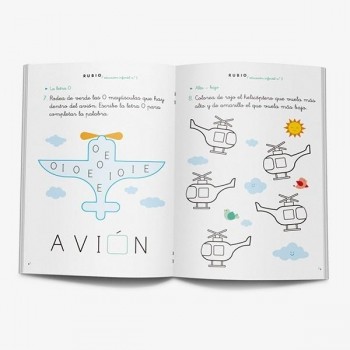 CUADERNO RUBIO EDUCACION INFANTIL 2 - LOS MEDIOS DE TRANSPORTE