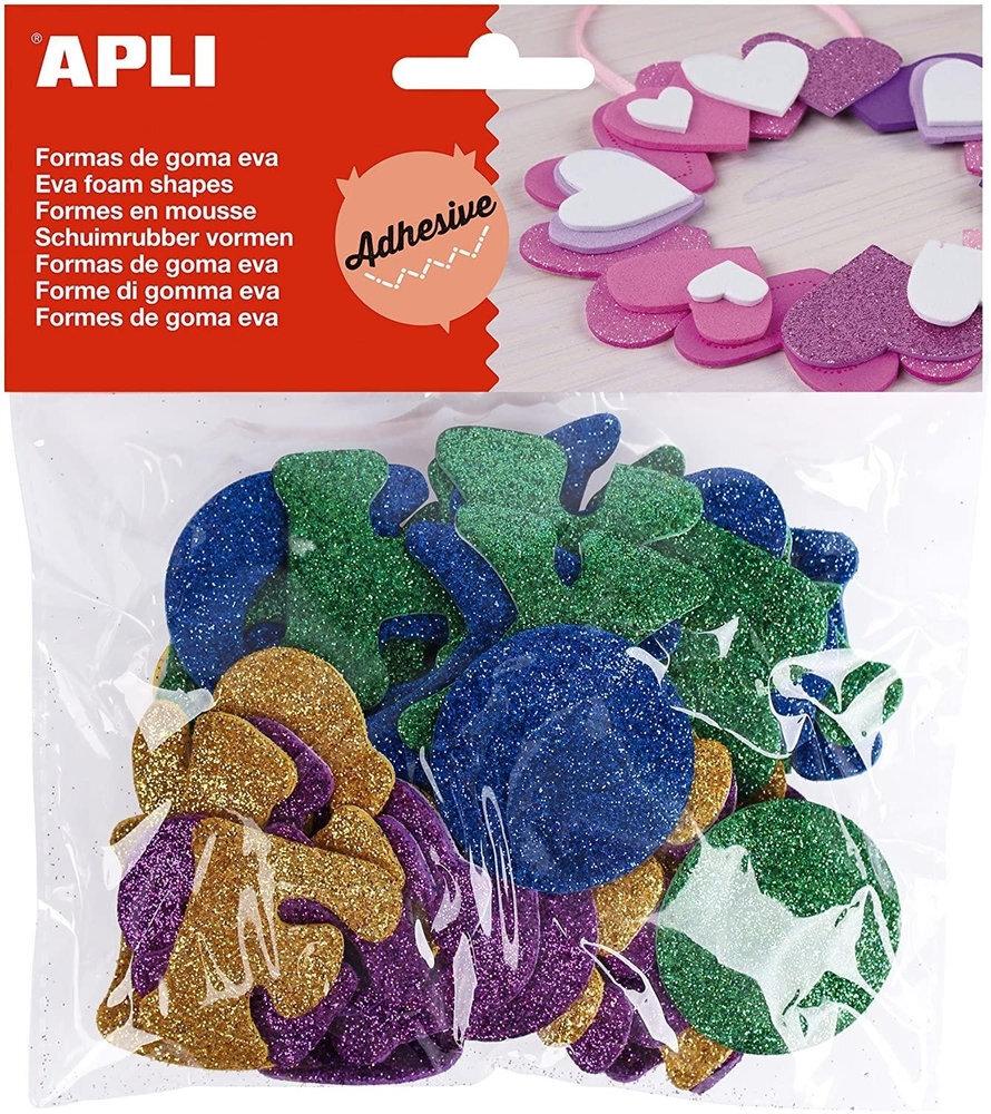 APLI FORMAS GOMA EVA ADH PURP ALFABETICO COLOR 52