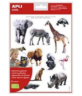 GOMET BLISTER TEMÁTICOS 2 HOJAS ANIMALES SABANA