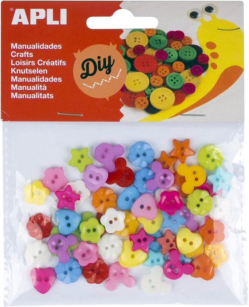 APLI BOLSA BOTONES DE PLASTICO 60 UD