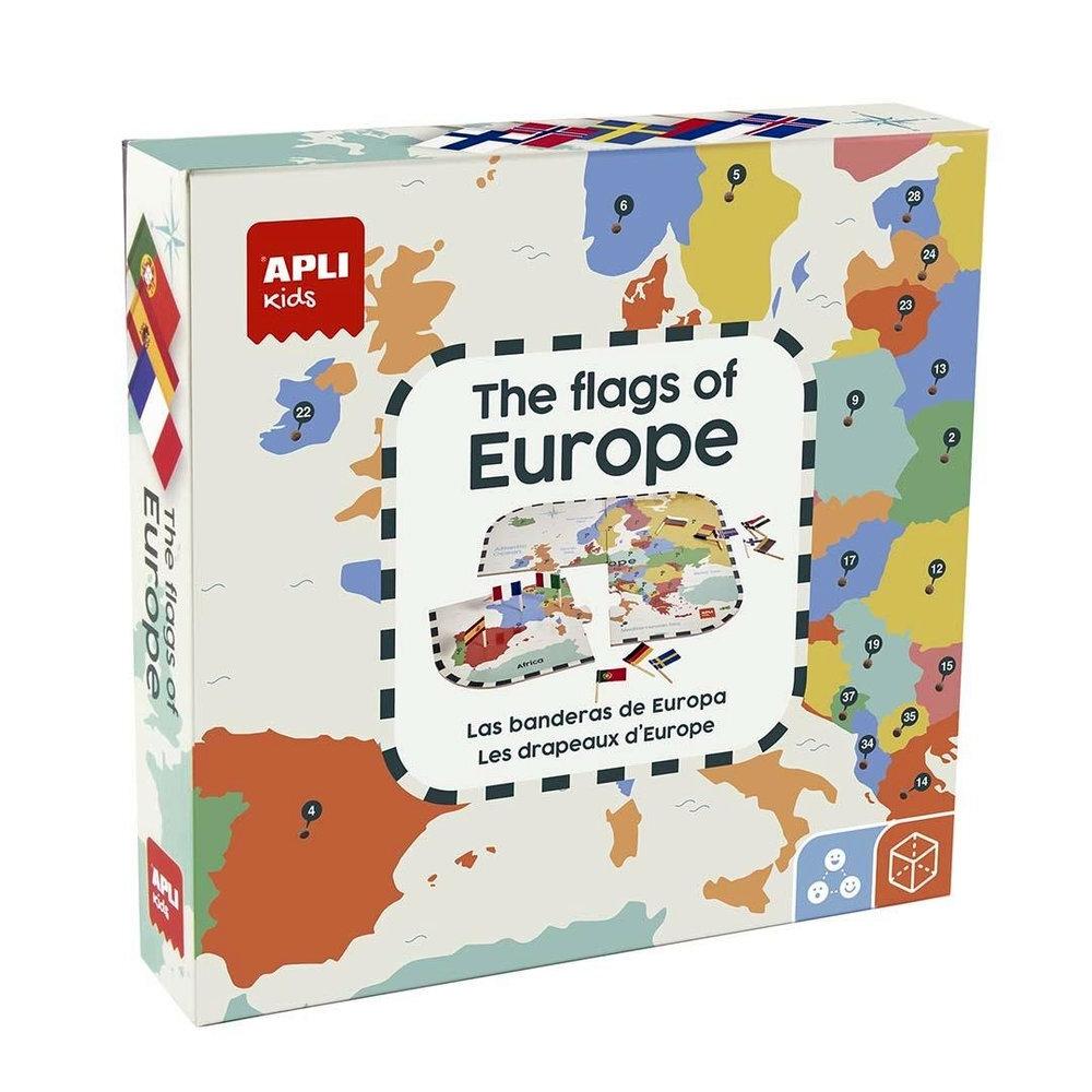 JUEGOS EDUCATIVOS APLI PUZLE BANDERAS DE EUROPA 45P