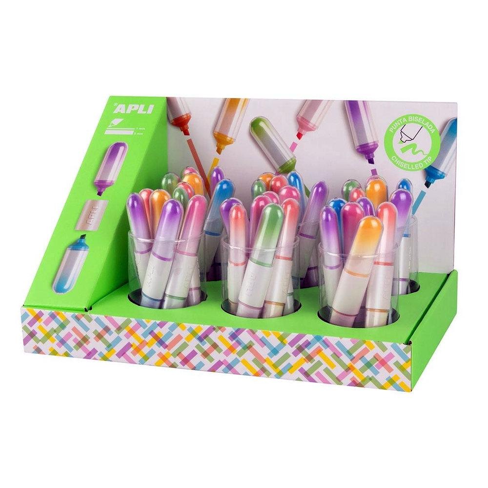 FLUORESCENTES DOBLE PUNTA - DOS COLORES DIFERENTES