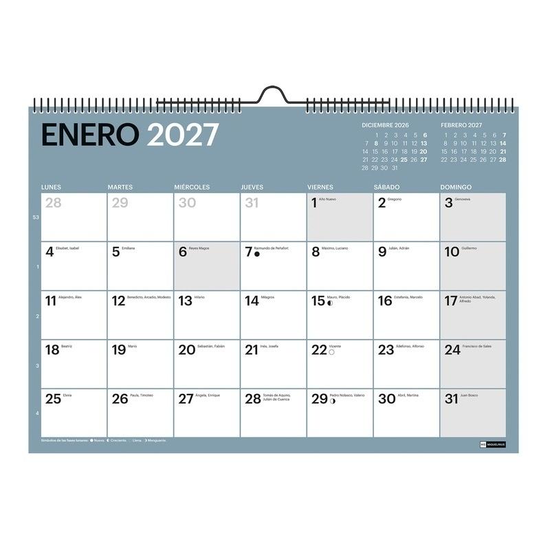CALENDARIO PARED 2027 A3 CHROMAT